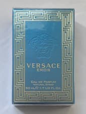 Image of Versace Eros 50ml Men's Eau de Parfum New Sealed Box Small Dents