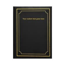 Image of Personalised Custom Text 6x4 Plain Photo Album with 200 Pockets