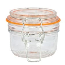 Image of 12 x CLIP TOP 'KILNER STYLE' TERRINE STORAGE GLASS JARS W/ AIRTIGHT SEAL 125ML