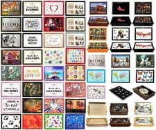Image of CUSHIONED LAPTRAYS LAP TRAY TV DINNER BEAN BAG PADDED CUSHION GIFT MANY DESIGNS
