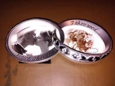 Image of WEDDING PHOTO FRAME WEDDING RINGS WITH THIS RING I THEE WED