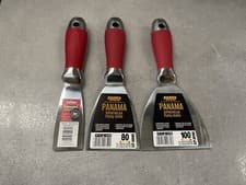Image of Decorators Filling Taping Putty Knife Small set 3 tools Set 40mm 80mm 100mm