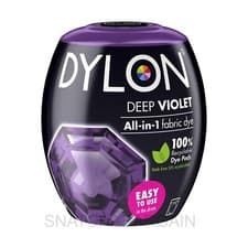 Image of DYLON DEEP VIOLET MACHINE DYE POD POWDER 350g FABRIC WASH FOR COLOUR CLOTHES
