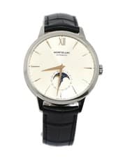 Image of Montblanc Heritage Spirit Moon Phase Stainless Steel Watch 111620