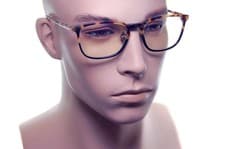 Image of TOM FORD Blue Block Men Eyeglasses FT5699 056 53mm Square Plastic BROWN TORTOISE