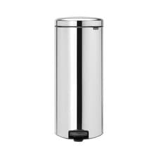 Image of Pedal Bin 30 L Brabantia Brilliant Steel Waste Bin with Inner Plastic Bucket