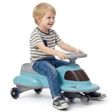 Image of COSTWAY Wiggle Car Kids Ride On Toy with No Batteries