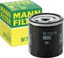 Image of MANN-FILTER Oil Filter W 712/75, Premium Filter in OE Quality, Spin-on, for
