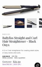 Image of BaByliss Straight and Curl Hair Straightener