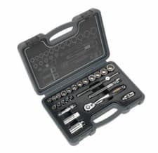 Image of 24pc 3/8"Sq DRIVE TOTAL DRIVE SOCKET SET SEALEY AK699
