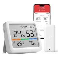 Image of SwitchBot Wireless Weather Station with Outdoor Sensor | Indoor Temp & Humidity