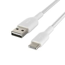 Image of Belkin Boost Charge Braided Fast Charge cable for all USB-C to USB-A Device