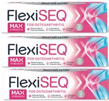 Image of Flexiseq Max Strength Gel 50g x3 Drug-Free Osteoarthritis Joint Pain Relief New