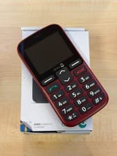 Image of New Doro 1380 Red Unlocked Senior SOS Big Button Mobile Phone Boxed