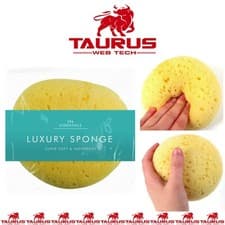 Image of 4 Or 1x LUXURY BATH SPONGE Soft Shower XL Bathing Gentle Body Scrub Skin Care UK