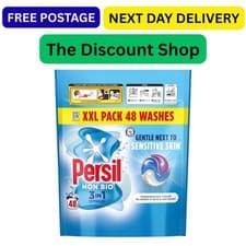 Image of Persil Non Bio 3 in 1 Washing Capsules laundry capsules gentle next to sensitive