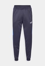 Image of PUMA Mens Navy Blue Tricot Slim Fit Tracksuit Pants Bottoms Small BNWT