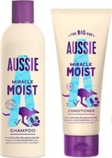 Image of Aussie Miracle Moist Shampoo 300ml & Conditioner 200ml Set – Dry Hair Care