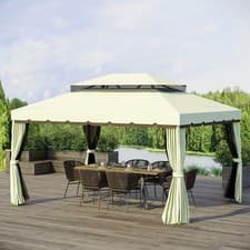 Image of 3 x 4 m Aluminium Gazebo Marquee Canopy Pavilion Patio Garden Party Tent 3 Color
