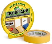 Image of Frog Tape Yellow Delicate Surface Painters Masking Tape 24mm x 41.1m. Indoor pai