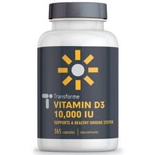 Image of Vitamin D3 10000iu High Strength 365 Soft Gel capsules Vitamin D 10,000iu Vit d