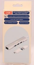 Image of Logik USB 3.2 Hub with Ethernet & Type C Adapter (New)
