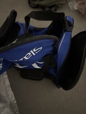 Image of Slazenger Gym Bag Blue Black Sports Holdall Duffle Training Bag
