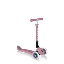 Image of GLOBBER JUNIOR FOLDABLE ECOLOGIC SCOOTER LED LIGHTS BERRY