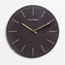 Image of 30CM ROUND GREY WALL CLOCK WITH CONVEX DIAL.NEW.SPECIAL OFFER PRICE.