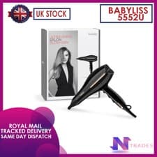 Image of Babyliss 5552U Salon Pro Ionic Hair Dryer with 2200W Power, 2 Speed, and 3 Heat