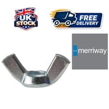 Image of Pack of 15 Bright Zinc Plated Wing Nuts M6 - Durable Alloy Steel Fasteners