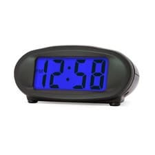 Image of Digital Alarm Clock Back Light/Snooze/Crescendo alarm/Travel - Acctim Eclipse