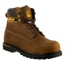 Image of Mens Caterpillar Holton SB Safety Steel Toe Cap Lace Up Work Boots Sizes 6 to 15