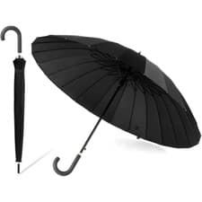 Image of Classic Large Folding Umbrella Fully Automatic 16 Rods Travel UV Protect Rain UK