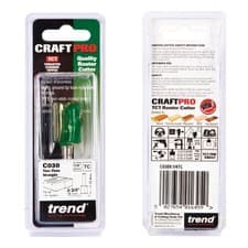 Image of Trend Two Flute Cutter 19.1mm diameter C030X1/4TC FREE FIRST CLASS DELIVERY