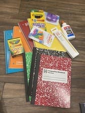 Image of Back To School Bundle Crayons Pencils Pens Notebooks and More