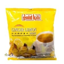 Image of Gold Kili Ginger Tea, Ginger Lemon Tea Big 360g (20x18g Sachets) Instant Tea
