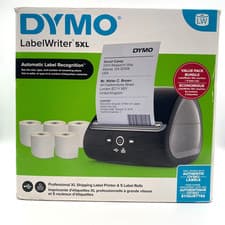 Image of DYMO LabelWriter 5XL Printer Bundle with 5 Rolls Extra Large Shipping Labels NEW