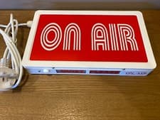 Image of ON AIR LIGHT BOX RED & WHITE LIGHT UP Metal Sign PROFESSIONAL Studio RECORDING2