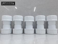 Image of 5 x McALPINE Universal Overflow Pipe Connector Coupling fits 19-23mm 3/4" R1M