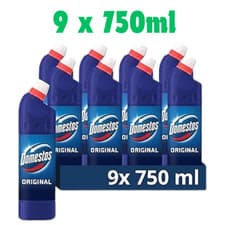 Image of Domestos Original Thick Bleach disinfectant eliminates 99.99% of bacteria 750ML