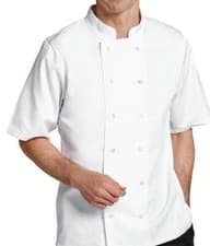 Image of White Chefs Jacket Boston Unisex Short Sleeve Professional Kitchen Uniform