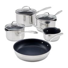 Image of Non-Stick, Stainless Steel, Saucepan Set, 5 Piece, Stellar Profile, Brand New