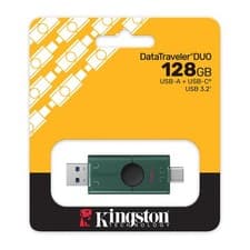 Image of 128GB Kingston DataTraveler Duo, Dual Interface (USB-A / USB-C), USB 3.2 Gen1, S