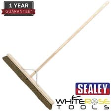 Image of Sealey Broom 36"(900mm) Soft Bristle Sweep Brush Clean Cleaning Floor