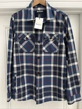 Image of Barbour Canwell Overshirt - Size Medium - Blue - Brand New With Tags