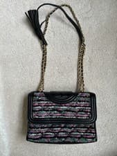 Image of Tory Burch Black Fleming Handbag