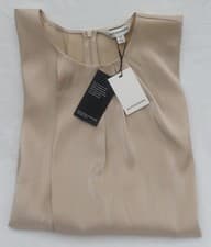 Image of LADIES MARKS AND SPENCER AUTOGRAPH CHAMPAGNE SOFT TOUCH SHORT SLEEVE TOP SIZE 14