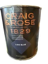 Image of Craig & Rose 1829 Lido Blue Eggshell Wall paint, 750ml