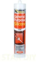 Image of General Purpose Silicone C3 Cartridge 280ml Sealant Clear White Brown Black Grey